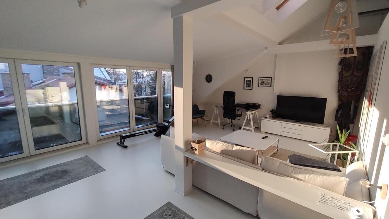 Loft 85 M2 Wilanow Krolewski Self Checkin Varşovia Exterior foto